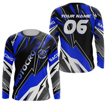 Load image into Gallery viewer, Motocross jersey kid adult UPF30+ custom dirt bike off-road shirt Work Less Ride More motorcycle PDT313