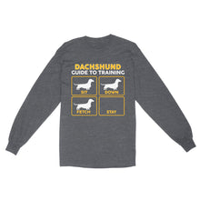 Load image into Gallery viewer, Dachshund Standard Long Sleeve | Funny Guide to Training dog - FSD2407D08