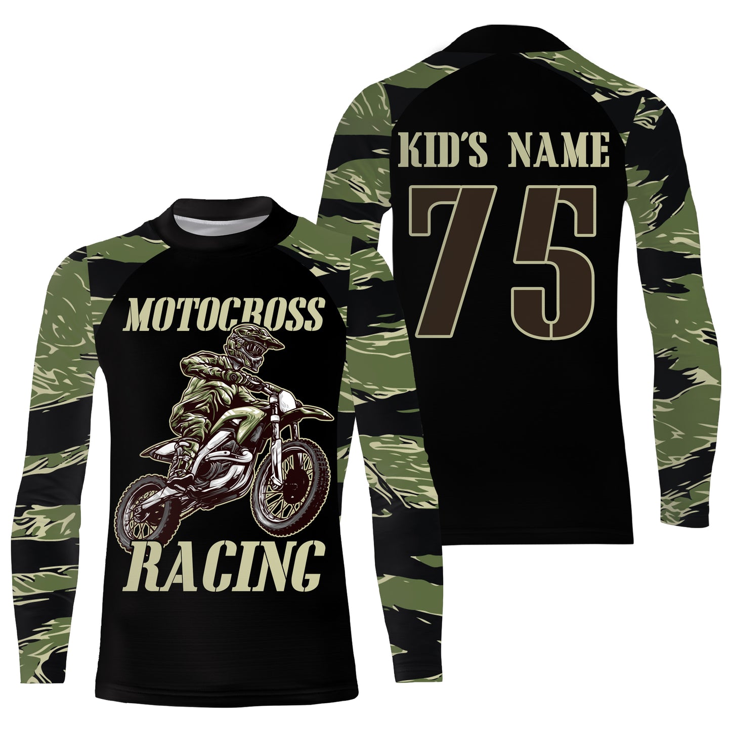 Adult&youth off-road jersey dirt bike custom UPF30+ motocross racing extreme camo motorcycle shirt PDT160