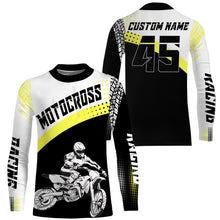 Load image into Gallery viewer, Custom motocross jersey UPF30+ men women kid unisex dirt bike racing off-road motorcycle racewear NMS1004