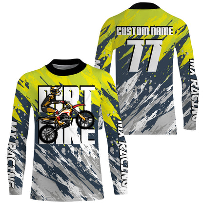 Dirt bike riding jersey Motocross custom off-road MX UPF30+ youth men women racing motorcycle PDT123