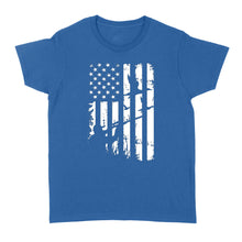 Load image into Gallery viewer, Duck Hunting American Flag Clothes, Shirt for hunter NQSD239 - Standard Women's T-shirt