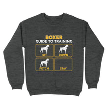 Load image into Gallery viewer, Boxer Standard Sweatshirt | Funny Guide to Training dog - FSD2408D08