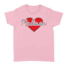 Load image into Gallery viewer, Heart Personalized Valentine T-shirt - Gift for Boyfriend, Girlfriend on Valentine day - FSD1007