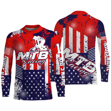 Load image into Gallery viewer, Custom American MTB jersey UPF30+ kid adult mountain biking shirt USA cycling gear bicycle clothes| SLC96