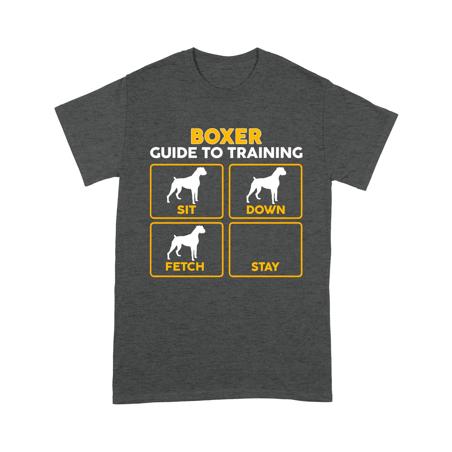 Boxer Standard T-shirt | Funny Guide to Training dog - FSD2408D08