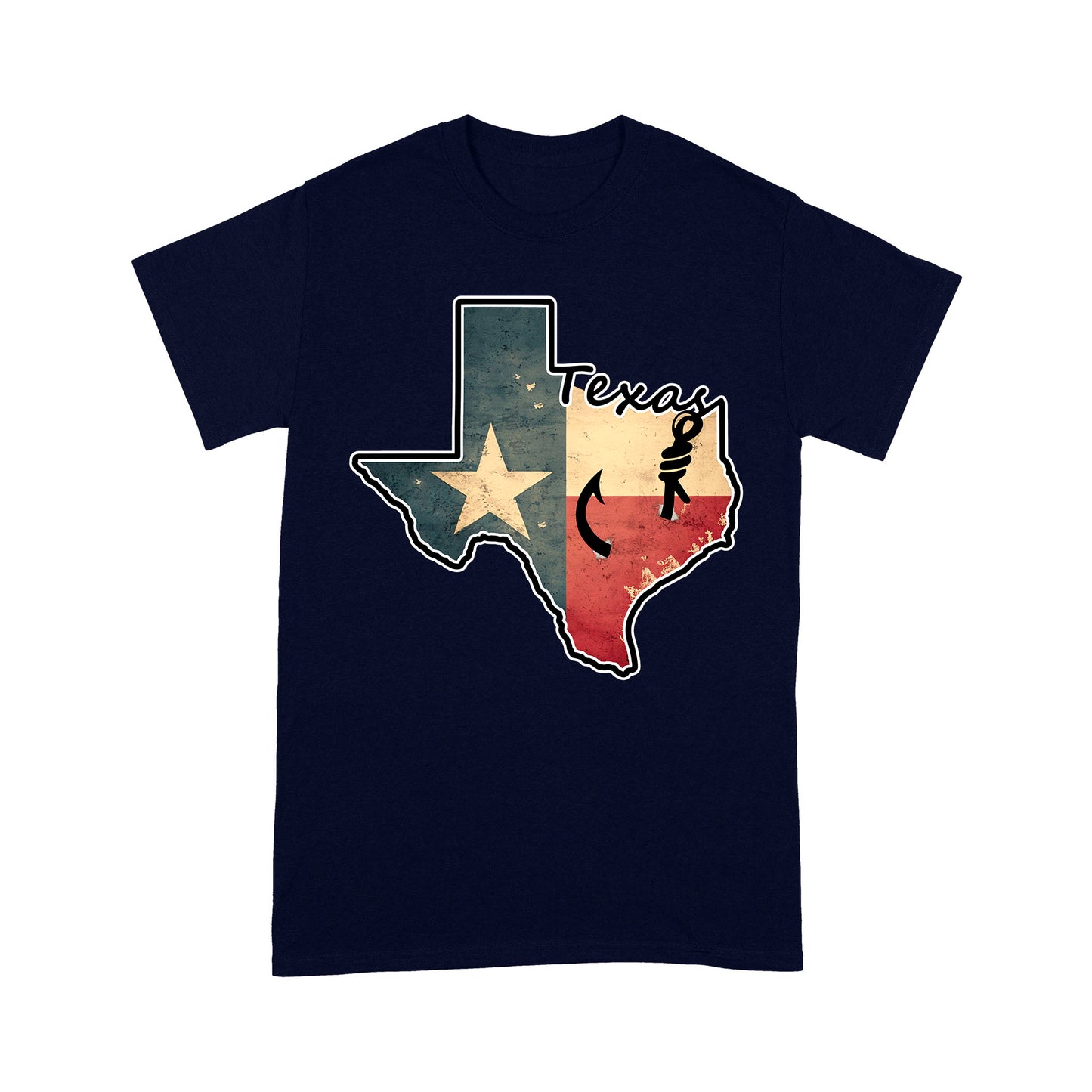 Texas fishing t shirt with Texas flag for fisherman Texas fishing forum A234