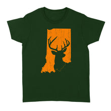 Load image into Gallery viewer, Bucks of Indiana deer hunting hunter orange, Indiana hunting, deer hunting shirt D03 NQS2920 Standard Women's T-shirt