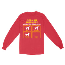 Load image into Gallery viewer, German Shepherd Standard Long Sleeve | Funny Guide to Training dog - FSD2401D08
