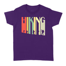 Load image into Gallery viewer, Women's Retro Hiking T Shirt Vintage Hiker Shirt Outdoors Shirt Hiker Gift Mountains Tee - FSD1391D03