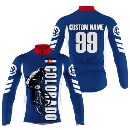 CO Colorado Cycling Jersey Mens Womens BMX Custom Cyclist Shirt Bicycle Riders Cross Country Biking| NMS796