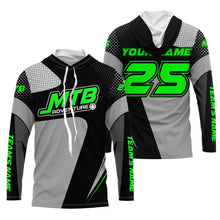 Load image into Gallery viewer, Custom black kid adult MTB gear Lightweight UPF30+ sun shirt Mountain bike shirt Cycling racewear| SLC112