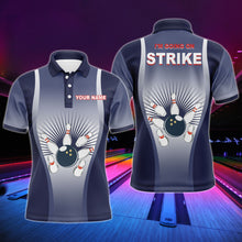 Load image into Gallery viewer, I'm Going on Strike Men Polo Bowling Shirt Personalized Blue Men Bowlers Team Short Sleeves Jersey NBP15