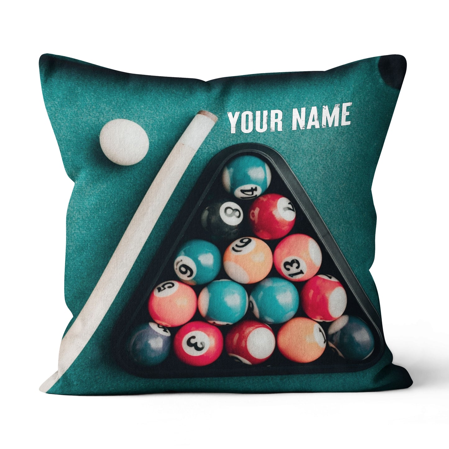 Personalized Billiard Balls Pillow Custom Throw Pillow Top Billiard Gift VHM0888