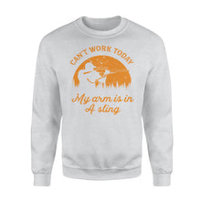 Load image into Gallery viewer, Can't Work Today My Arm is in A Sling Funny Hunting Deer Hunter Gift NQSD172 - Standard Crew Neck Sweatshirt