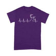 Load image into Gallery viewer, Men’s Buck Pulse Shirt, Deer Pulse Heartbeat Buck T-Shirt, Gift for Hunter - FSD1365D06