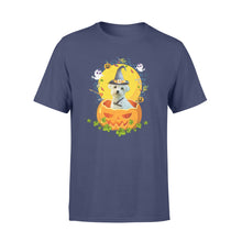 Load image into Gallery viewer, Custom photo dog halloween pumpkin personalized t-shirt