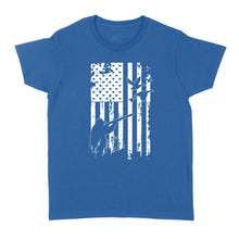 Load image into Gallery viewer, White American flag duck hunting legend hunter NQSD248 - Standard Women's T-shirt
