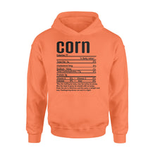 Load image into Gallery viewer, Corn nutritional facts happy thanksgiving funny shirts - Standard Hoodie