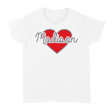 Load image into Gallery viewer, Heart Personalized Valentine T-shirt - Gift for Boyfriend, Girlfriend on Valentine day - FSD1007