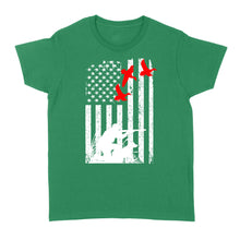 Load image into Gallery viewer, Duck hunting american flag, duck hunting dog NQSD39 - Standard Women's T-shirt