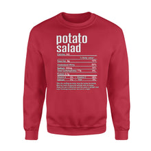 Load image into Gallery viewer, Potato salad nutritional facts happy thanksgiving funny shirts - Standard Crew Neck Sweatshirt