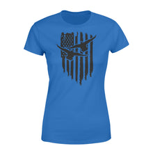 Load image into Gallery viewer, Duck Hunting American Flag Clothes, Shirt for Hunting NQS121- Standard Women's T-shirt