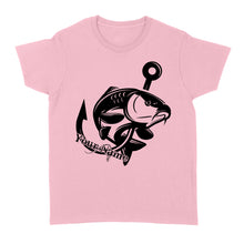 Load image into Gallery viewer, Carp fishing tattoos Customize name Women's T-shirt, personalized fishing gifts for fisherman - NQS1208