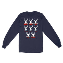 Load image into Gallery viewer, Funny Christmas Reindeer Hunter Shirt, Deer Hunter Gift D02 NQS2460 Standard Long Sleeve