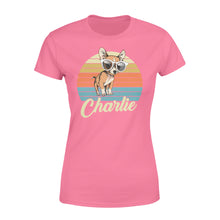 Load image into Gallery viewer, Custom name awesome Chihuahua 1970s vintage retro personalized gift - Standard Women's T-shirt