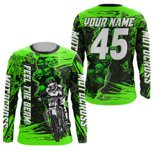 Load image into Gallery viewer, Feel The Berm Custom Motocross Jersey UPF30+ Kid Adult Dirt Bike Off-road Racing Long Sleeves NMS1234