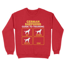 Load image into Gallery viewer, German Shepherd Standard Sweatshirt | Funny Guide to Training dog - FSD2401D08