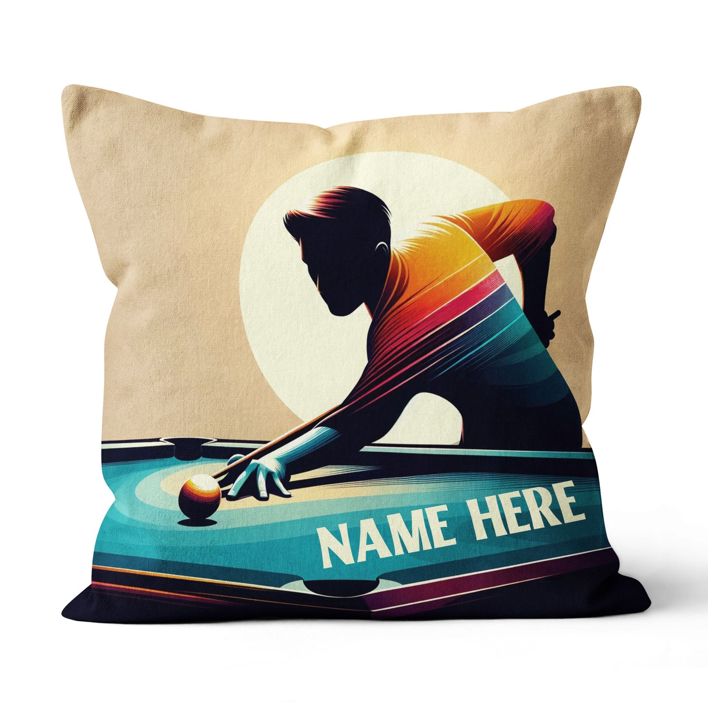 Funny Billiard Player Pillow Custom Adjustable Pillow For Billiard Lover TDM0851