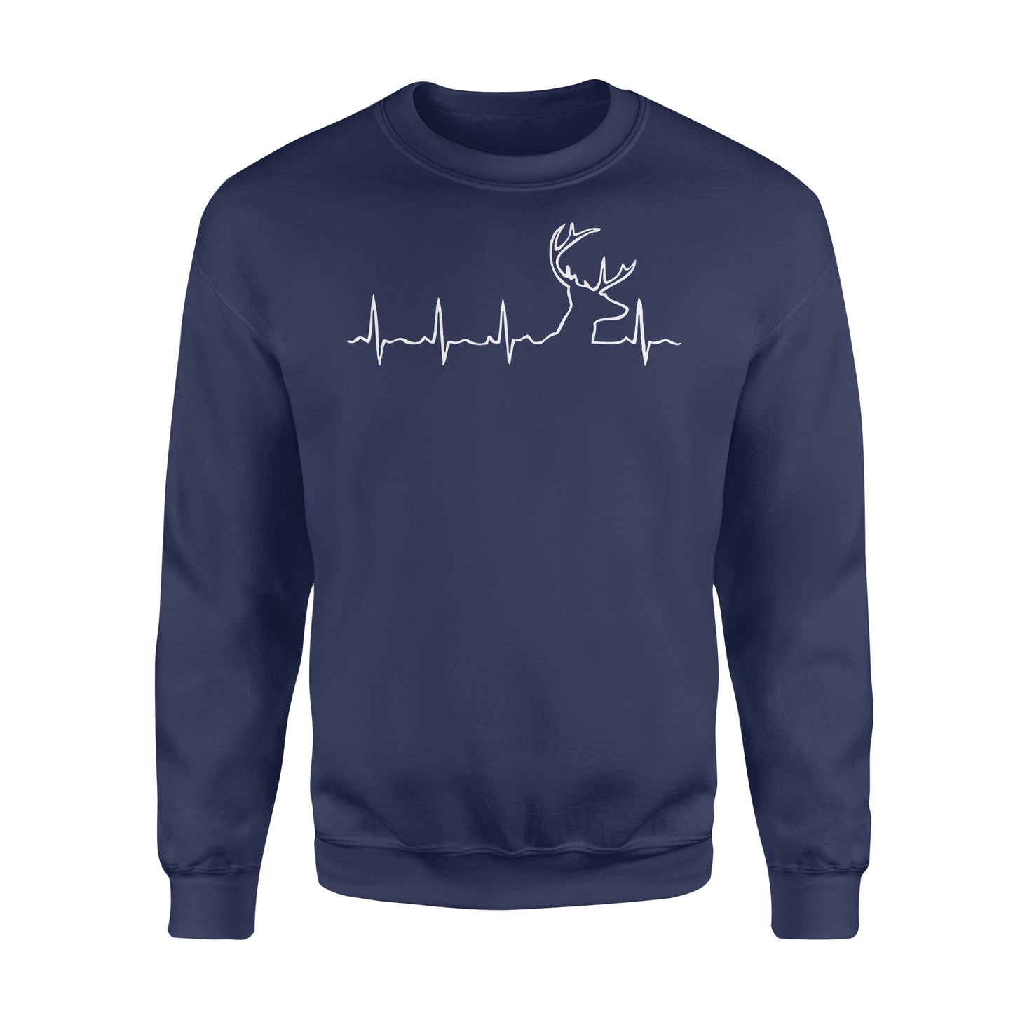 Men’s Buck Pulse Shirt, Deer Pulse Heartbeat Buck Sweatshirt, Gift for Hunter - FSD1365D06