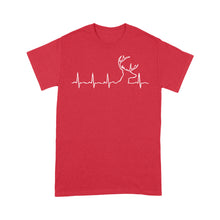 Load image into Gallery viewer, Men’s Buck Pulse Shirt, Deer Pulse Heartbeat Buck T-Shirt, Gift for Hunter - FSD1365D06