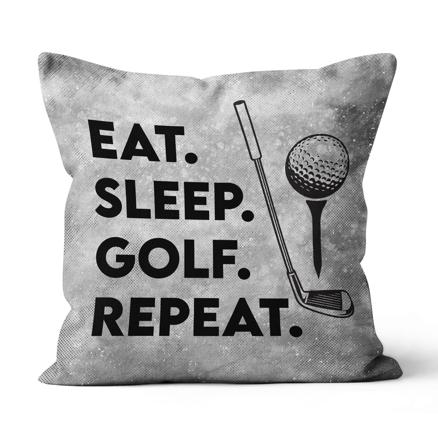 Eat Sleep Golf Repeat Grey Golf Pillow Vintage Golf Gifts For Golfer LDT1220