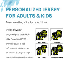 Load image into Gallery viewer, Personalized camouflage motocross jersey UPF30+ men women kid dirt bike racing off-road motorcycle NMS973