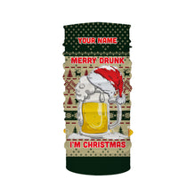 Load image into Gallery viewer, Funny Festive Drinking Gift Merry Drunk I'm Christmas Ugly Sweater Customize Name 3D Shirt TTN101