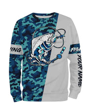 Load image into Gallery viewer, Mahi Mahi Fishing Sea Camo Custom Name Full Printing Shirts Personalized Gift TATS112