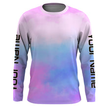 Load image into Gallery viewer, Custom Womens pastel Tie Dye Shirts, UV Long Sleeve Fishing Shirts for women - IPHW1720