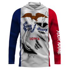 Load image into Gallery viewer, Iowa Flag 3D Fish Hook UV protection custom long sleeves shirts fishing apparel gifts IPHW478