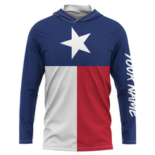 Load image into Gallery viewer, Texas Shirts Texas Flag Custom UV Long Sleeve Performance Shirts - Personalized Texas Clothing - IPHW733