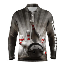 Load image into Gallery viewer, personalized bowling shirt for men – custom name design side view