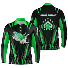 Load image into Gallery viewer, personalized bowling shirt for men – custom name design side view