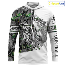 Load image into Gallery viewer, Fish reaper fishing camouflage UV long sleeve shirts Custom fishing apparel NQS2519