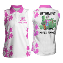 Load image into Gallery viewer, Womens sleeveless polo shirt custom retirement in full swing, Mother's day gifts for mom| Multicolor NQS5295