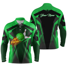 Load image into Gallery viewer, personalized bowling shirt for men – custom name design side view
