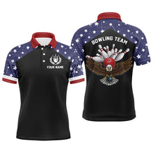 Load image into Gallery viewer, Custom bowling shirt for bowling – personalized team jersey front view