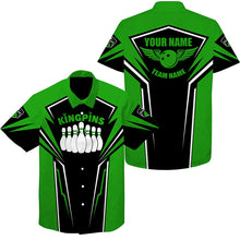 Load image into Gallery viewer, personalized bowling shirt for bowling – custom name design side view