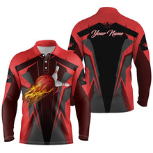 Load image into Gallery viewer, personalized bowling shirt for men – custom name design side view